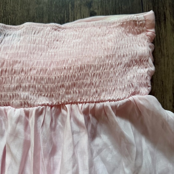 EDIKTED Starfish Embellished Strapless Halter Light Pink Top Shirt Loose Fit M - Picture 10 of 12